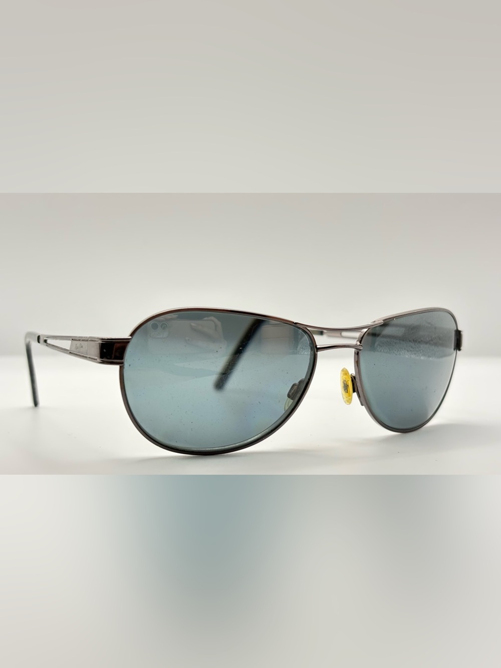 Maui Jim Gunmetal Pilot Metal Sunglasses Frames Only
